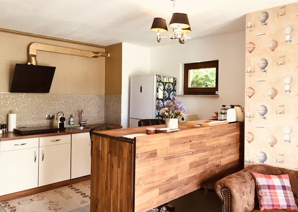 Einblick in die Küche der Ferienwohnung